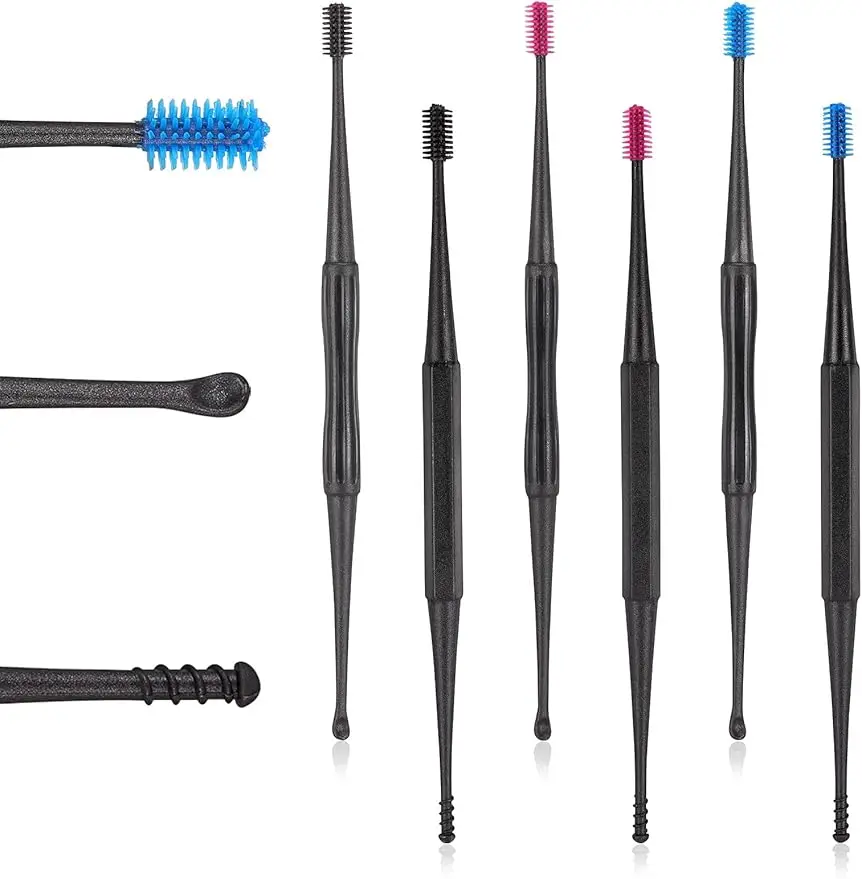 6-компонентные ручки для удаления ушной серы, спиральный силиконовый многоразовый очиститель, мягкий инструмент для удаления, двусторонние наборы для удаления ушной серы с головкой
6-компонентные ручки для удаления ушной серы, спиральный силиконовый многоразовый очиститель, мягкий инструмент для удаления, двусторонние наборы для удаления ушной серы с головкой