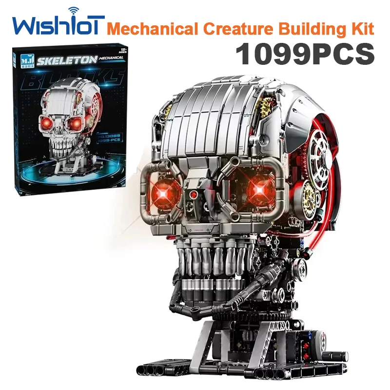 13089 Mechanical Skull Model 1099pcs Mechanical Animal Model Assembly Kit Building Block set DIY Toys for Christmas Gifts
13089 Mechanical Skull Model 1099pcs Mechanical Animal Model Assembly Kit Building Block set DIY Toys for Christmas Gifts