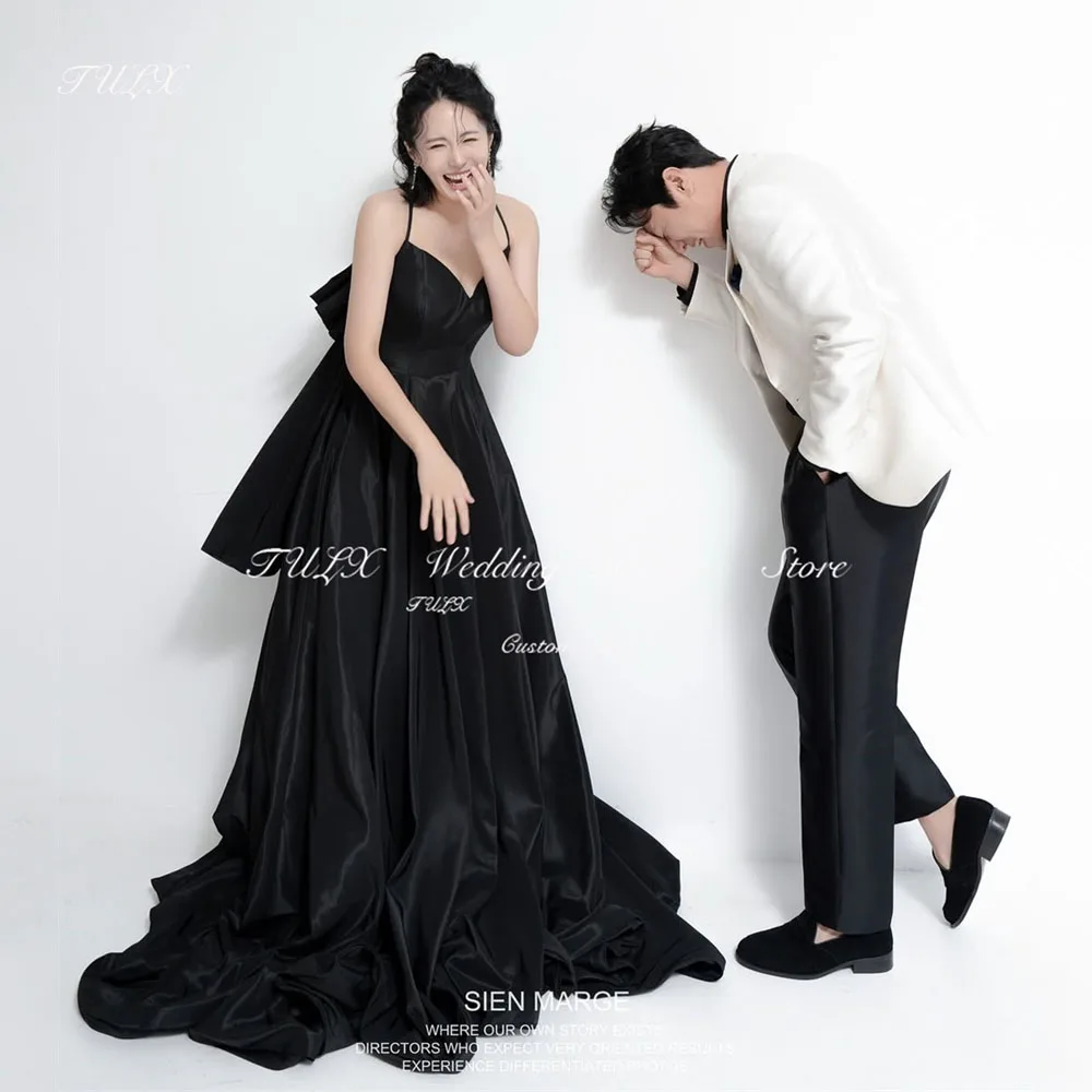 TULX Elegant V Neck Strap Evening Dress Bridal Black Satin Corset Korea Wedding Photo Shoot Dress Floor Length Customized 2025
TULX Elegant V Neck Strap Evening Dress Bridal Black Satin Corset Korea Wedding Photo Shoot Dress Floor Length Customized 2025