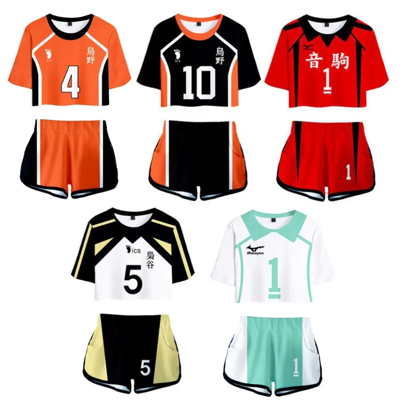 Anime Haikyuu Woman Cosplay Costume Competition Dedicated Cheerleading Exposed Navel Short-sleeved Shorts Summer Clothes
Anime Haikyuu Woman Cosplay Costume Competition Dedicated Cheerleading Exposed Navel Short-sleeved Shorts Summer Clothes