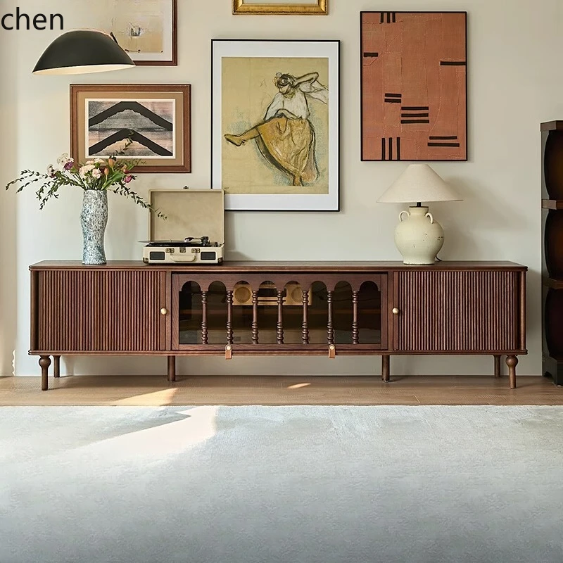 HTT retro TV cabinet storage locker integrated medium and ancient style new high sense
HTT retro TV cabinet storage locker integrated medium and ancient style new high sense