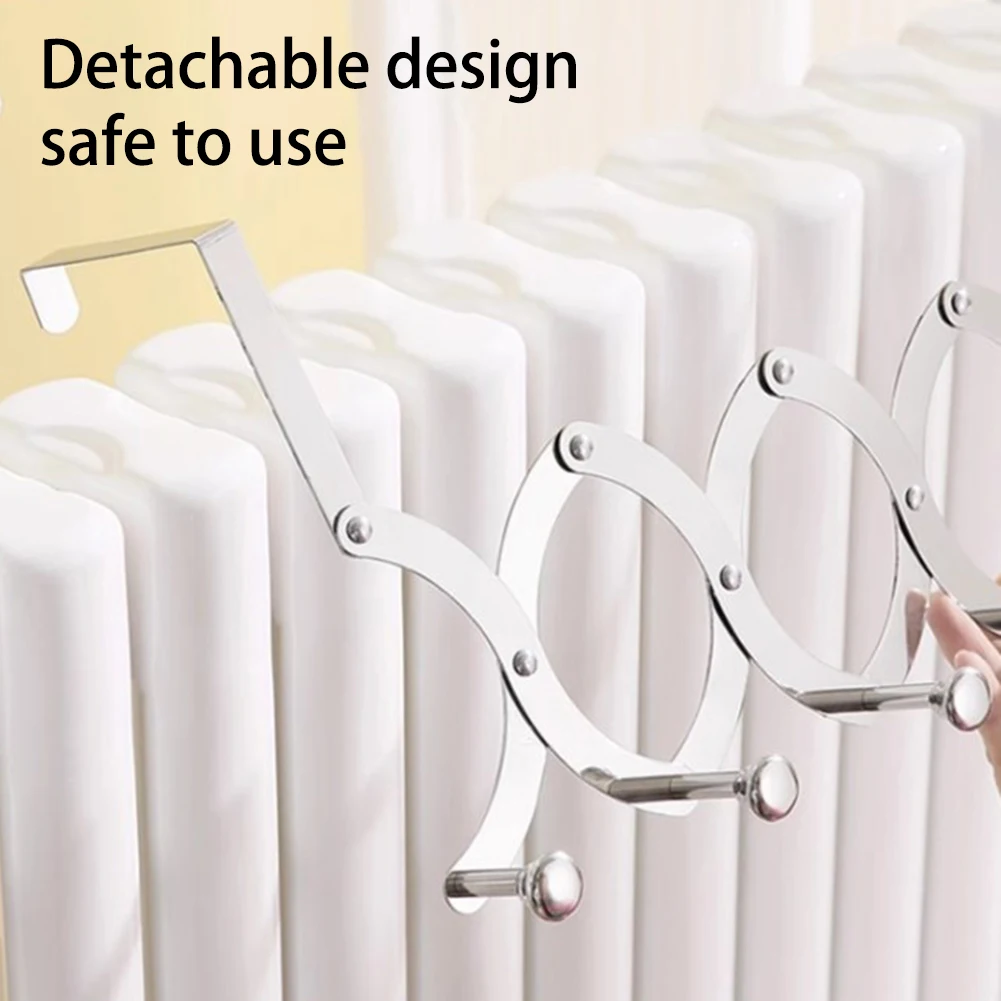 Extendable Clothes Drying Racks Stainless Steel Radiator Hook Home Heating Pipe Retractable Clothes Drying Rack No Drilling Part
Extendable Clothes Drying Racks Stainless Steel Radiator Hook Home Heating Pipe Retractable Clothes Drying Rack No Drilling Part