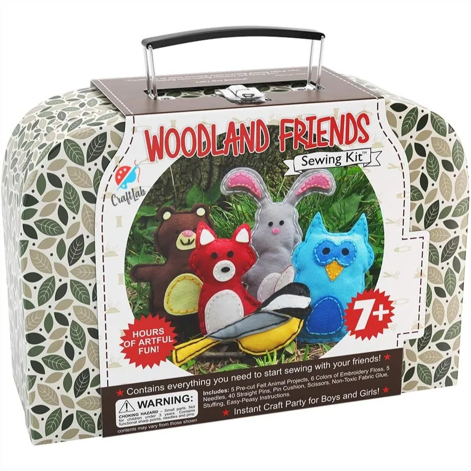 Kids Sewing Kit for Beginners, Woodland Animals Craft Set with Pre-Cut Projects, Educational DIY Embroidery Gift for Boys and
Kids Sewing Kit for Beginners, Woodland Animals Craft Set with Pre-Cut Projects, Educational DIY Embroidery Gift for Boys and