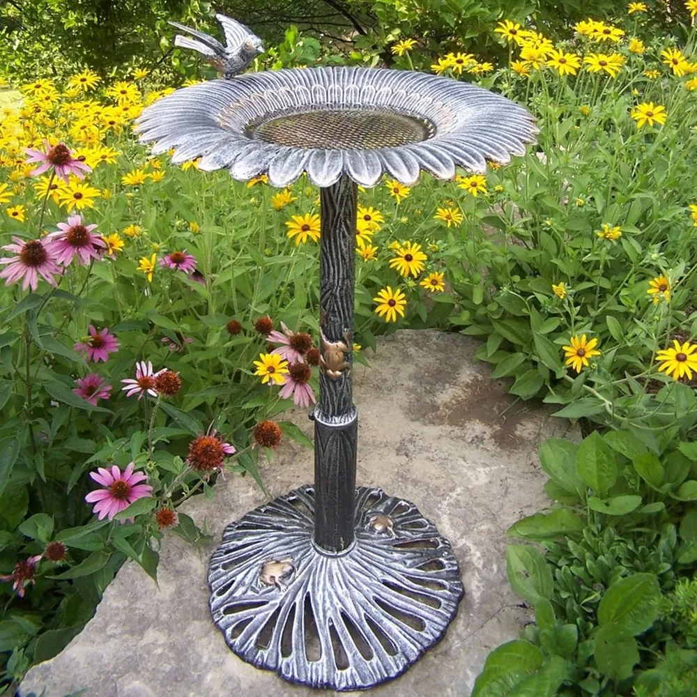 Living Corporation Premium Sunflower Bird Bath Silver
Living Corporation Premium Sunflower Bird Bath Silver