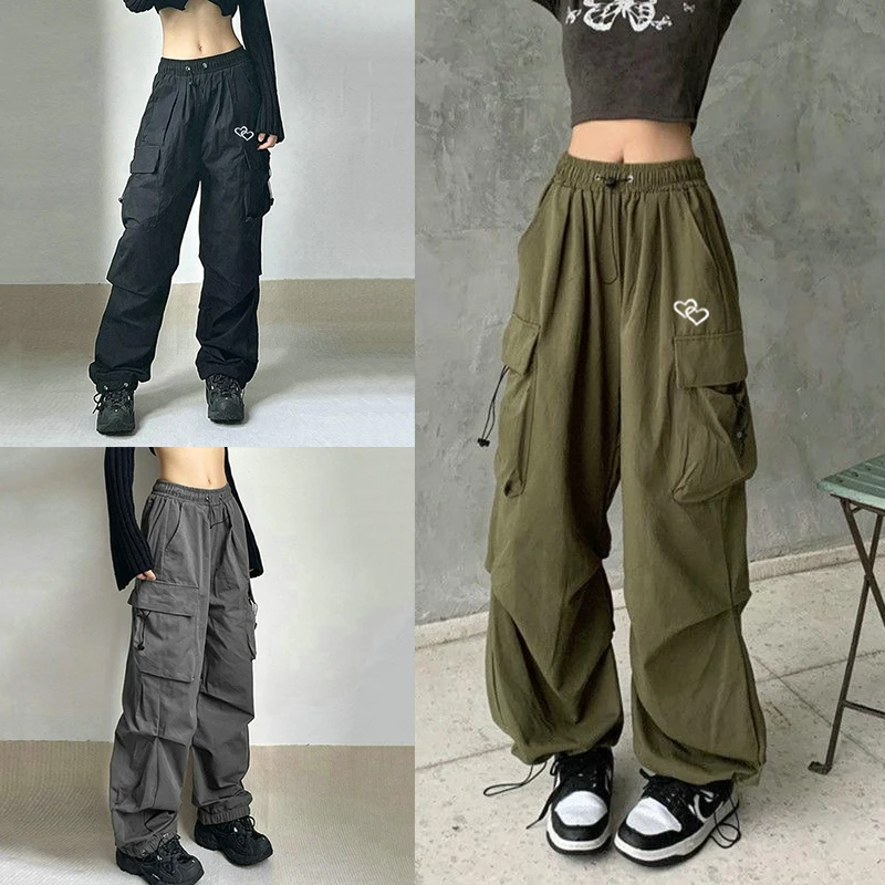 Street clothing pants, women's Korean elastic waist sports pants, pocket work pants, summer hip-hop women's pants
Street clothing pants, women's Korean elastic waist sports pants, pocket work pants, summer hip-hop women's pants