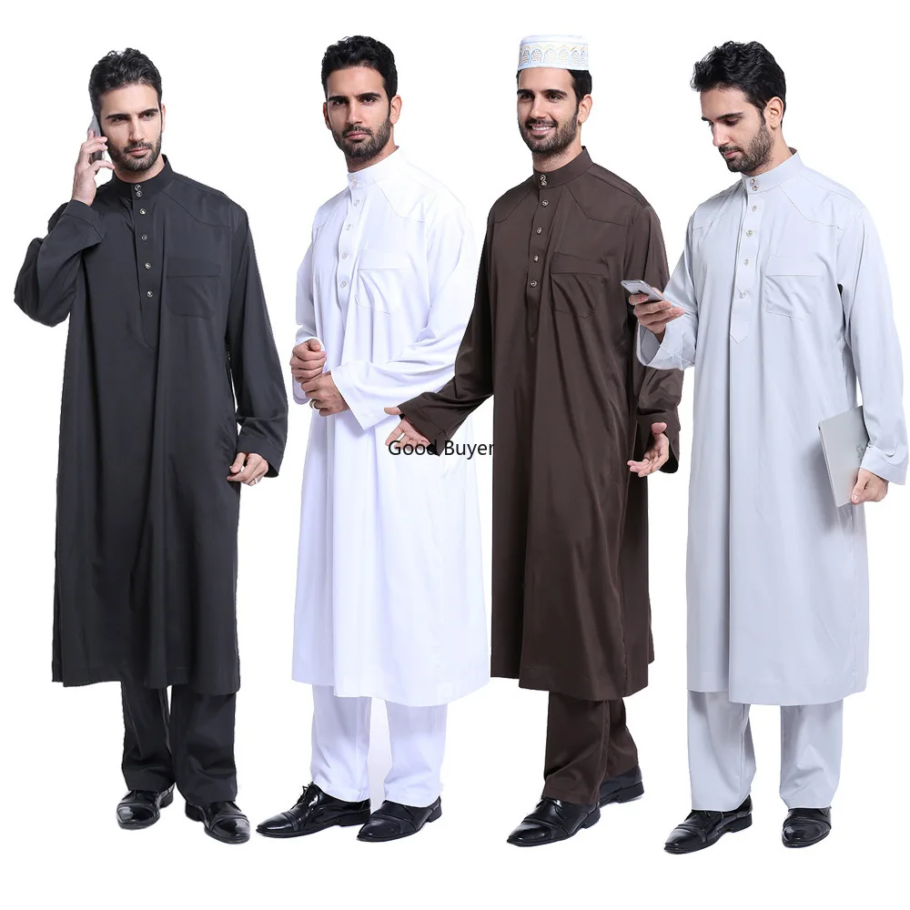 New Arrival 2025 Oem Muslim Robe Arab Men Thobe Saudi Arabia Eid Turkey Abaya Men Standing Collar Robe Set
New Arrival 2025 Oem Muslim Robe Arab Men Thobe Saudi Arabia Eid Turkey Abaya Men Standing Collar Robe Set