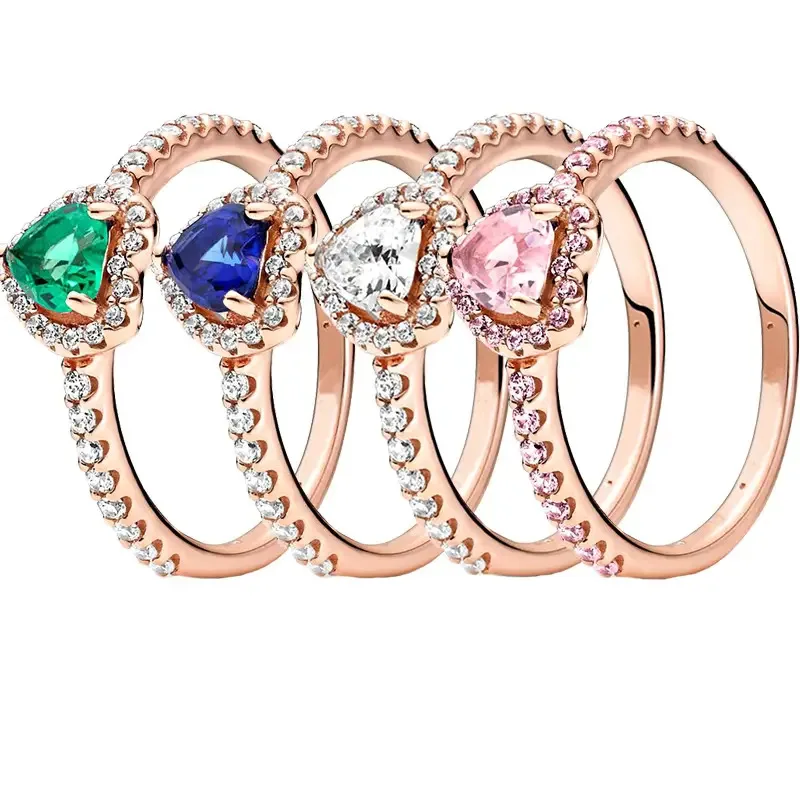 Sparkling Rose Gold Elevated Heart Crown Solitaire Clear Zircon CZ Ring For Women Anniversar Wedding Jewelry
Sparkling Rose Gold Elevated Heart Crown Solitaire Clear Zircon CZ Ring For Women Anniversar Wedding Jewelry