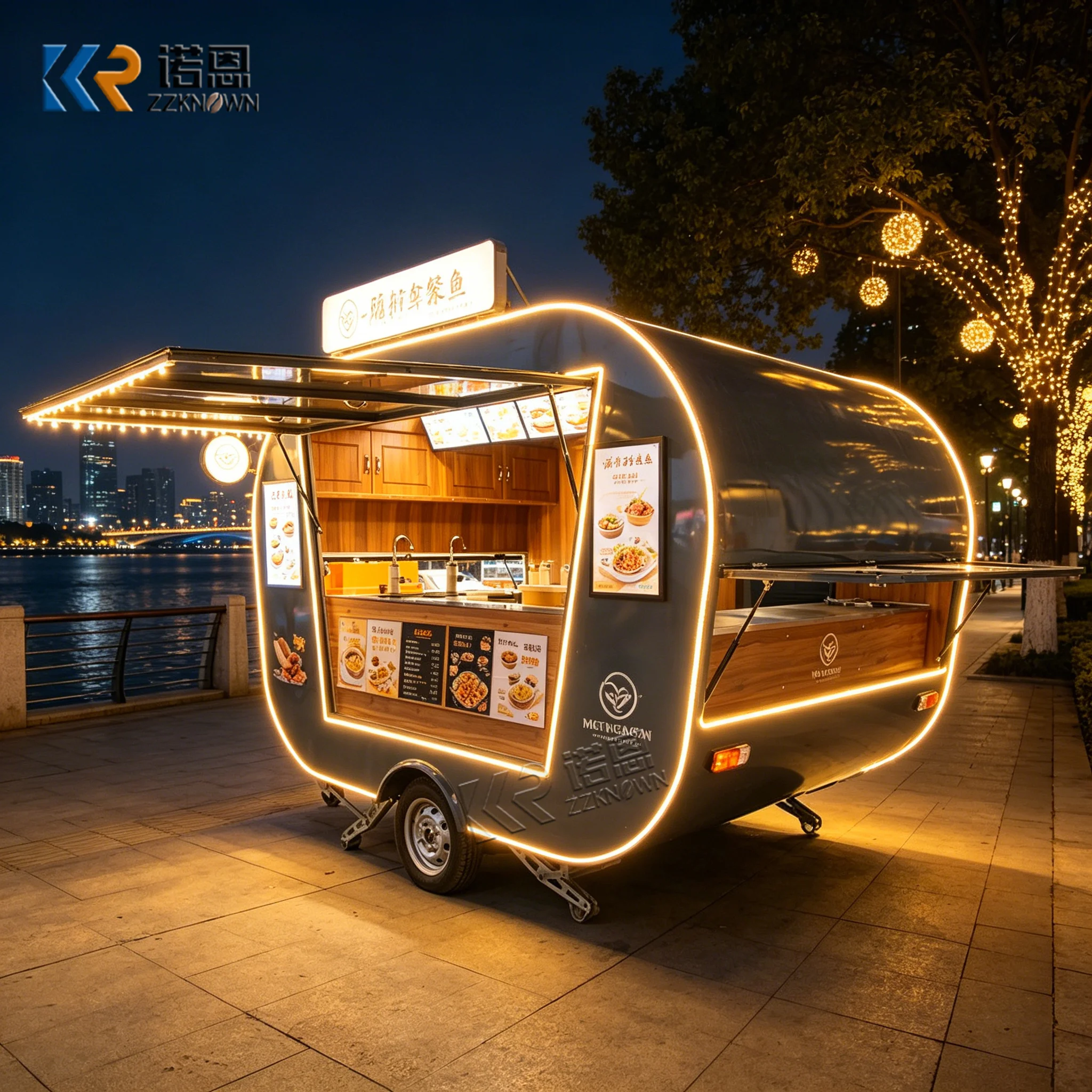 Stainless Steel Mobile Food Truck Kitchen Cart Commercial Food Trailer with Cooking Equipment for Street Food Business
Stainless Steel Mobile Food Truck Kitchen Cart Commercial Food Trailer with Cooking Equipment for Street Food Business
