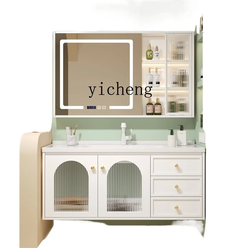 Zz intelligent ceramic integrated basin bathroom cabinet combination bathroom basin cabinet washtable solid wood
Zz intelligent ceramic integrated basin bathroom cabinet combination bathroom basin cabinet washtable solid wood