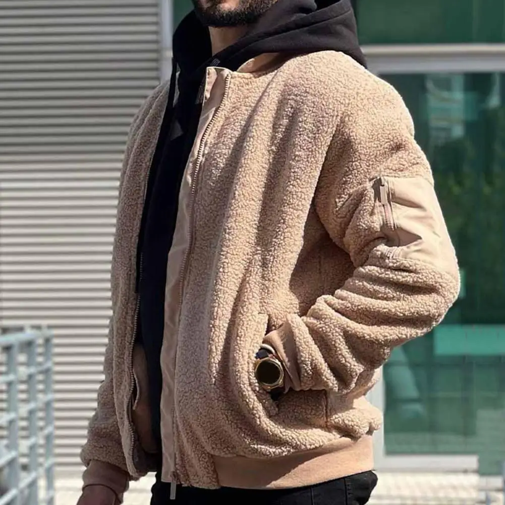 Men Casual Jacket Men's Polar Fleece Full Zipper Jacket with Pockets Casual Solid Color Outwear for Autumn Winter Long Sleeve
Men Casual Jacket Men's Polar Fleece Full Zipper Jacket with Pockets Casual Solid Color Outwear for Autumn Winter Long Sleeve