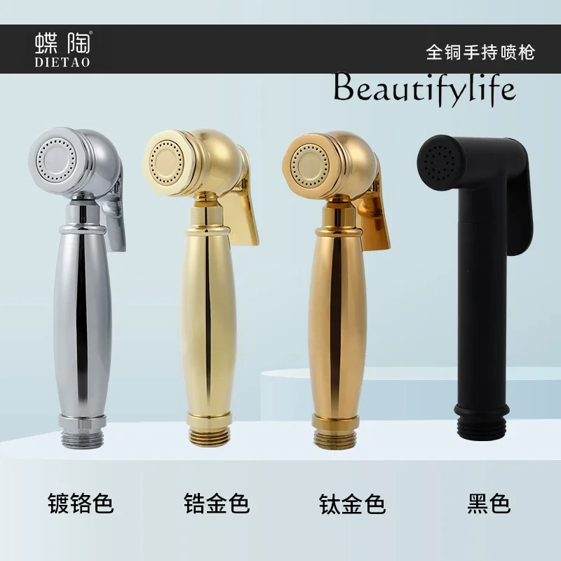 BJ Retro Style, Handheld Spray Gun, All Copper Chrome-plated Gold-plated, Full Set Of Classical Cleansing Faucets
BJ Retro Style, Handheld Spray Gun, All Copper Chrome-plated Gold-plated, Full Set Of Classical Cleansing Faucets
