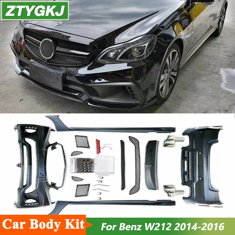 WD Style Unpainted PP Material Front Rear Bumper Side Skirts Car Body Kit For Mercedes-Benz W212 E200 E260 E300 2014-2016
WD Style Unpainted PP Material Front Rear Bumper Side Skirts Car Body Kit For Mercedes-Benz W212 E200 E260 E300 2014-2016