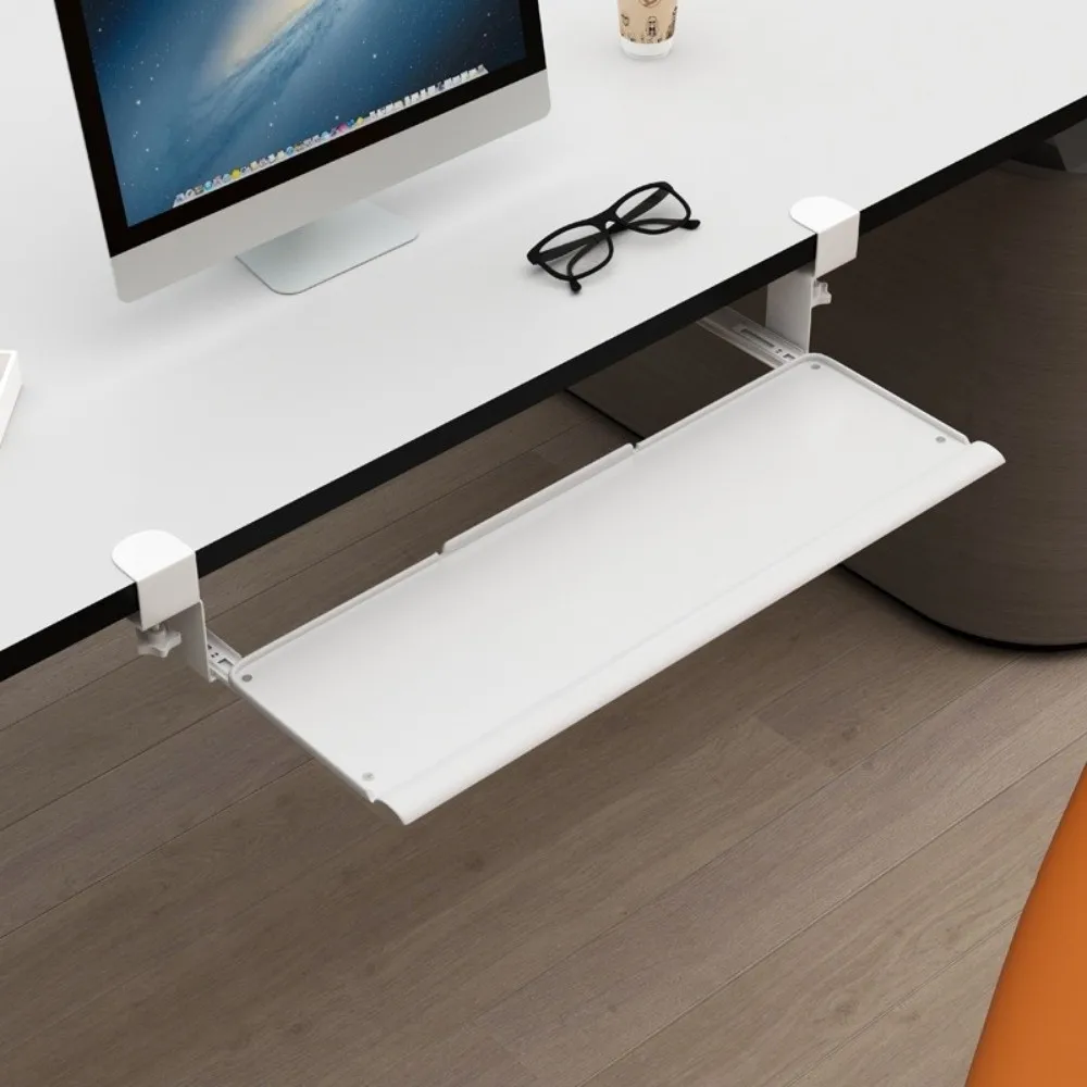 Лоток для клавиатуры без перфорации, водонепроницаемый, гибкий, сдвижной дорожкой, держатель для клавиатуры, устойчивый к коррозии лоток с зажимом 
Лоток для клавиатуры без перфорации, водонепроницаемый, гибкий, сдвижной дорожкой, держатель для клавиатуры, устойчивый к коррозии лоток с зажимом