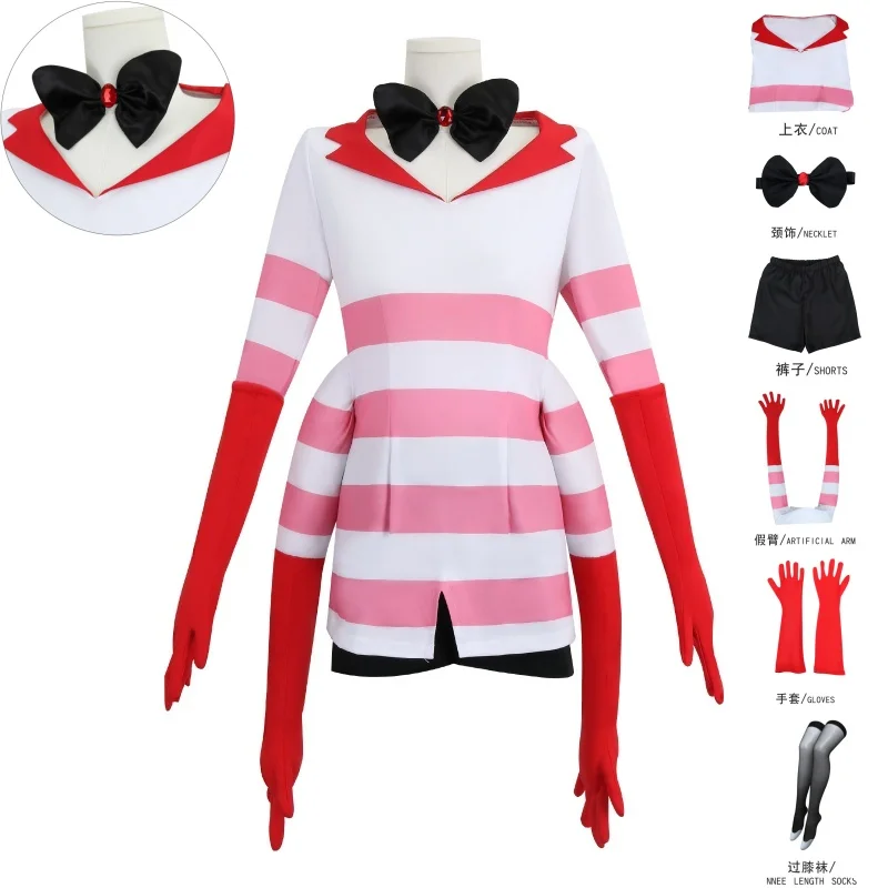 Angel Dust Cosplay Costume Uniform Women Girls Birthday Party Dress Carnival Halloween Costume suit
Angel Dust Cosplay Costume Uniform Women Girls Birthday Party Dress Carnival Halloween Costume suit