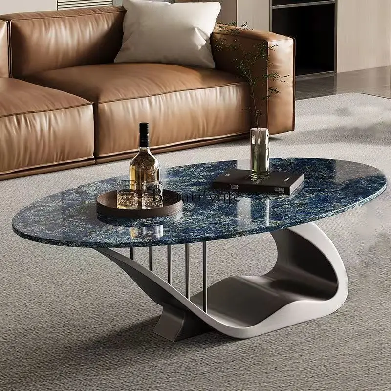 Italian light luxury rock slab coffee table living room home new high-end small apartment
Italian light luxury rock slab coffee table living room home new high-end small apartment