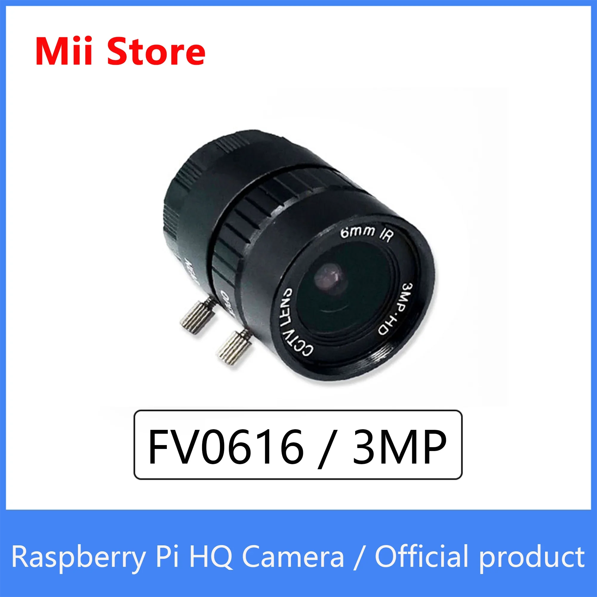 Official product Raspberry Pi HQ Camera FV0616/3MP 12.3MP Sony IMX477 with adjustable back focus and support CS-mount lenses
Official product Raspberry Pi HQ Camera FV0616/3MP 12.3MP Sony IMX477 with adjustable back focus and support CS-mount lenses