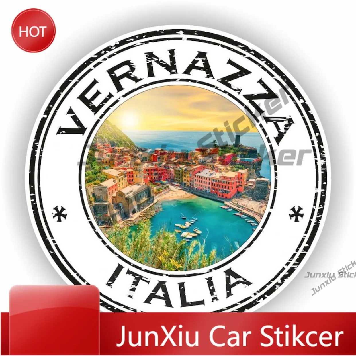 Vernazza Italy Italia Seal Sticker Round Heavy Duty Car Sticker For Bumper Window UV Resistant Decoration Auto Accessories
Vernazza Italy Italia Seal Sticker Round Heavy Duty Car Sticker For Bumper Window UV Resistant Decoration Auto Accessories