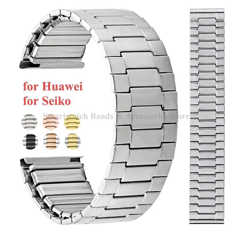 Эластичный ремешок из нержавеющей стали 22 мм для Seiko, Huawei, Omega, металлический телескопический ремешок для часов, быстросъемный универсальный браслет
Эластичный ремешок из нержавеющей стали 22 мм для Seiko, Huawei, Omega, металлический телескопический ремешок для часов, быстросъемный универсальный браслет