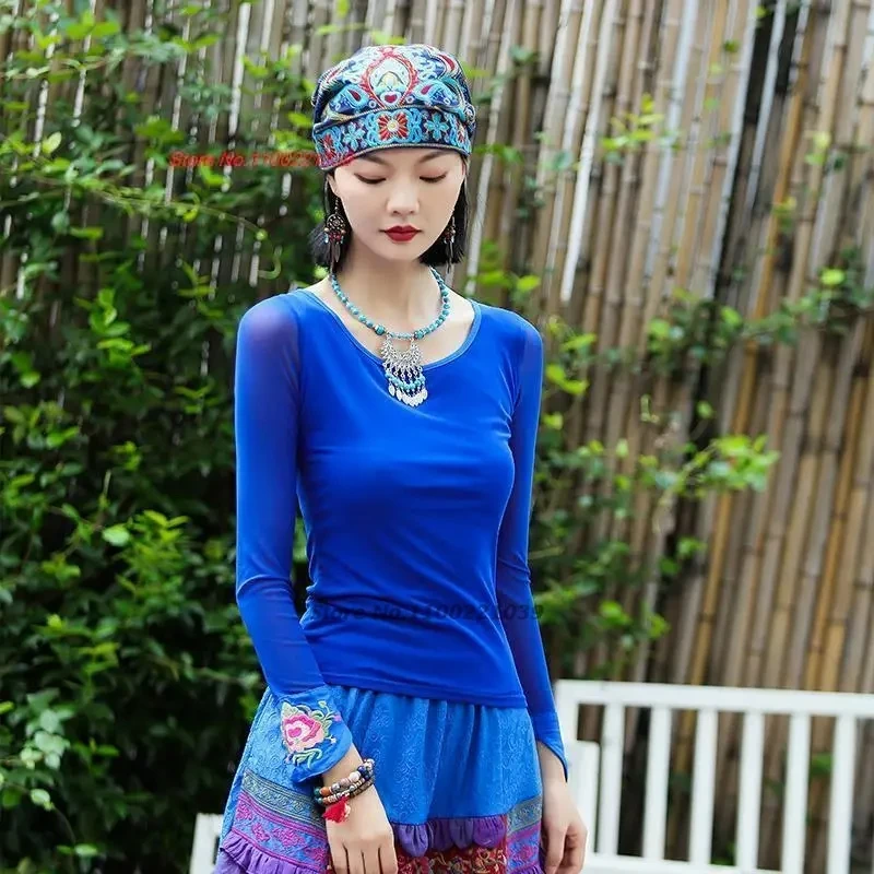 2025 traditional chinese vintage shirt national flower embroidery t-shirt ethnic o-neck mesh shirt oriental folk base shirt
2025 traditional chinese vintage shirt national flower embroidery t-shirt ethnic o-neck mesh shirt oriental folk base shirt
