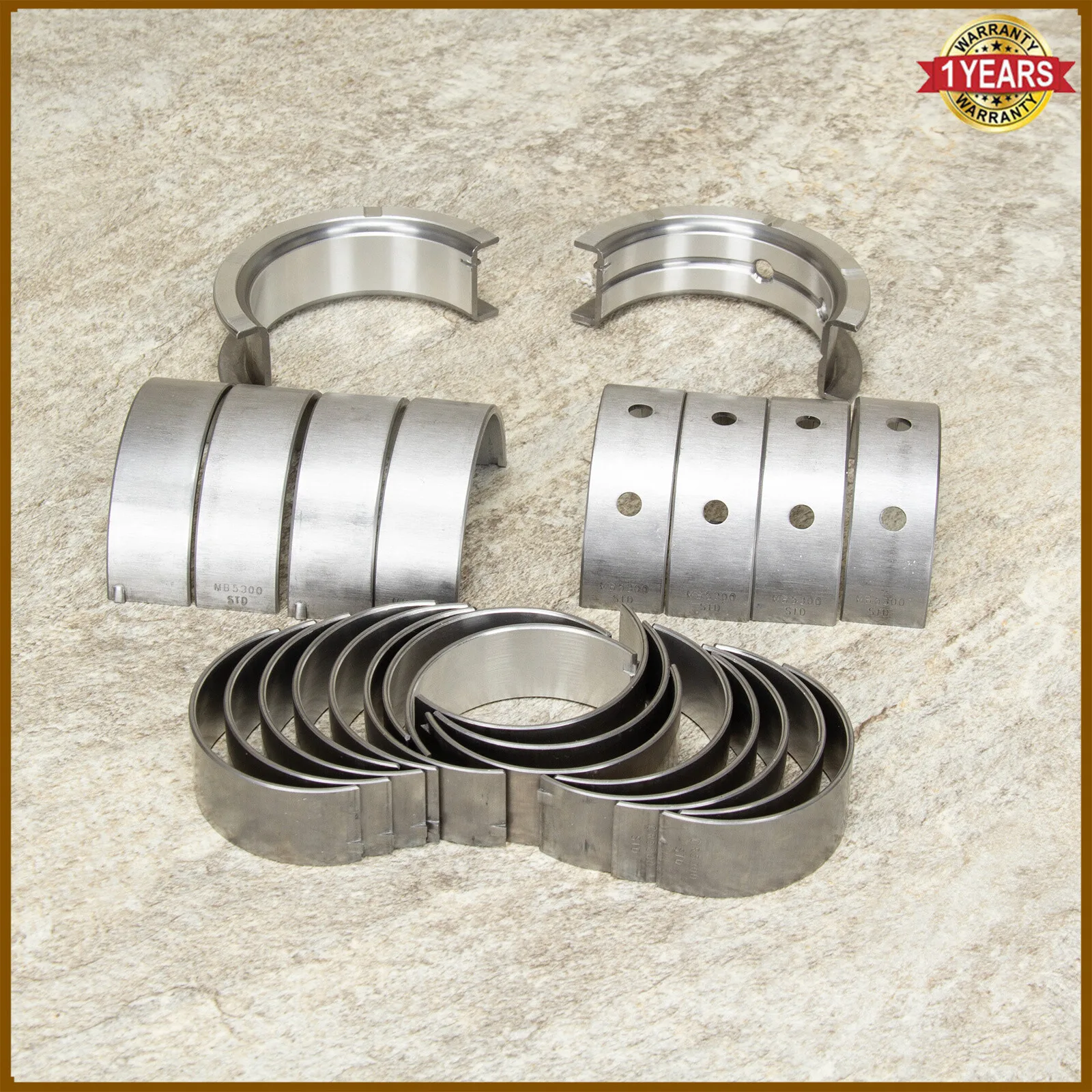 Std Size Main and Rod Bearing Kit for Chevy Gen 3/4 LS 4.8 5.3 5.7 6.0 6.2
Std Size Main and Rod Bearing Kit for Chevy Gen 3/4 LS 4.8 5.3 5.7 6.0 6.2