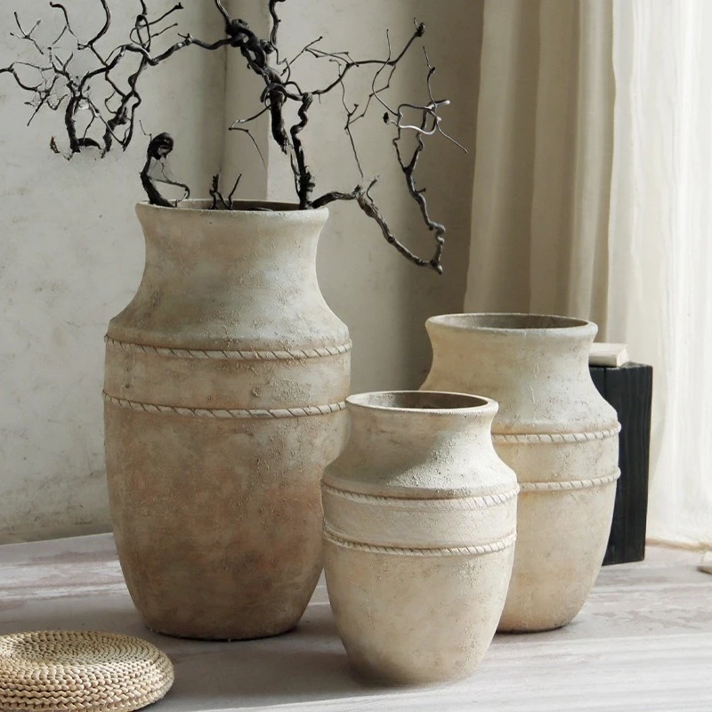 Wabi-sabi style retro large vase living room floor-to-ceiling tea room atmosphere layout cement flower pot shopping mall decorat
Wabi-sabi style retro large vase living room floor-to-ceiling tea room atmosphere layout cement flower pot shopping mall decorat