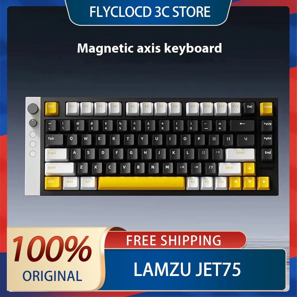 LAMZU Jet75 Magnetic Switch Keyboard Wired Gaming Keyboard Custom 0.01mmRT 8000Hz Low Delay Mechanical Keyboard PC Accessories
LAMZU Jet75 Magnetic Switch Keyboard Wired Gaming Keyboard Custom 0.01mmRT 8000Hz Low Delay Mechanical Keyboard PC Accessories