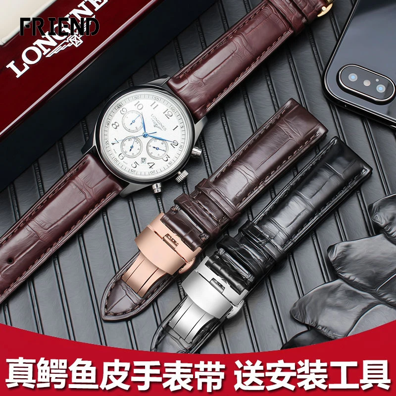 Подходит для Longines Master Omega Wanguo Jijia, ремешок для часов из крокодиловой кожи, натуральная кожа, мужской и женский ремешок для часов 20, 22 мм
Подходит для Longines Master Omega Wanguo Jijia, ремешок для часов из крокодиловой кожи, натуральная кожа, мужской и женский ремешок для часов 20, 22 мм