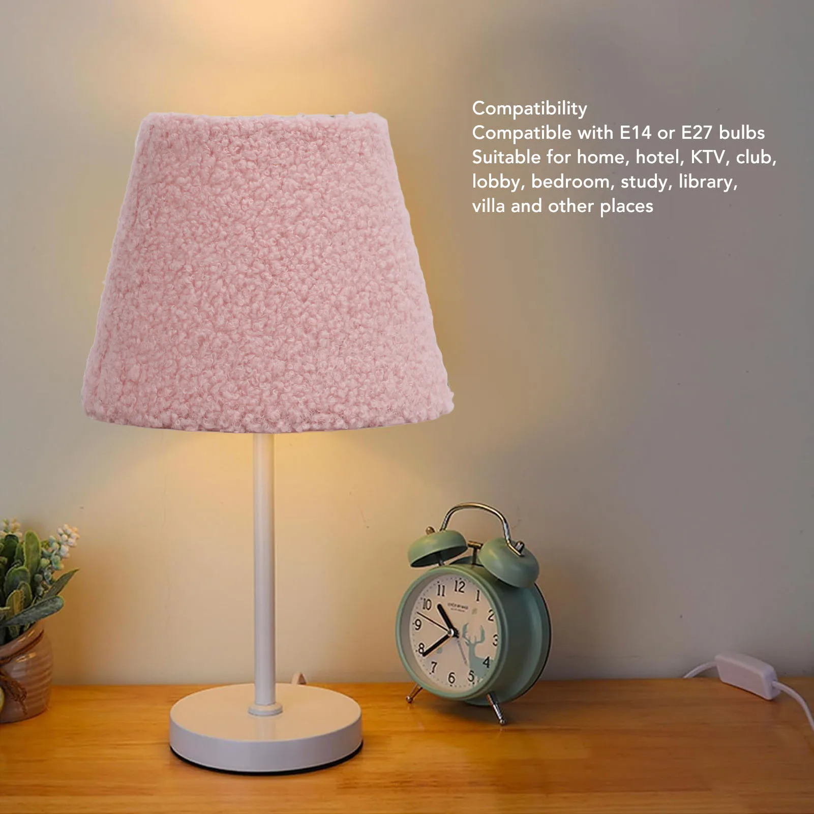 ZK40 Plush Cloth Lamp Shade Replacement Decorative Soft Comfortable Cone Round Lamp Shade for E27 E14 Table Lamp Pink
ZK40 Plush Cloth Lamp Shade Replacement Decorative Soft Comfortable Cone Round Lamp Shade for E27 E14 Table Lamp Pink