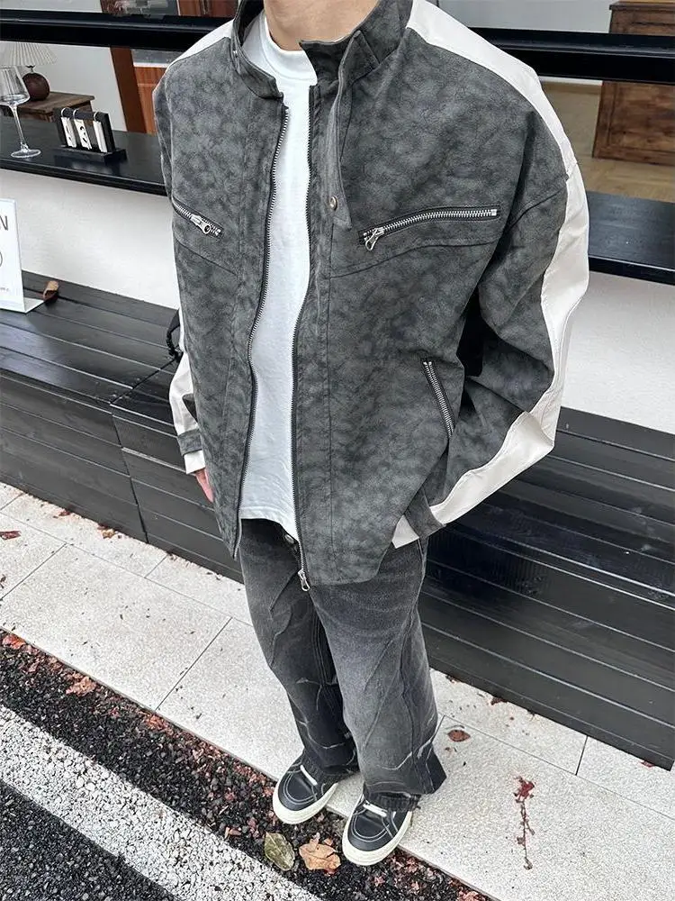 Autumn Winter New Sle Long Sve Leather oulder Pad Stand Collar Motorcycle Jaet Couple Sle Retro Matte Outerwear
Autumn Winter New Sle Long Sve Leather oulder Pad Stand Collar Motorcycle Jaet Couple Sle Retro Matte Outerwear