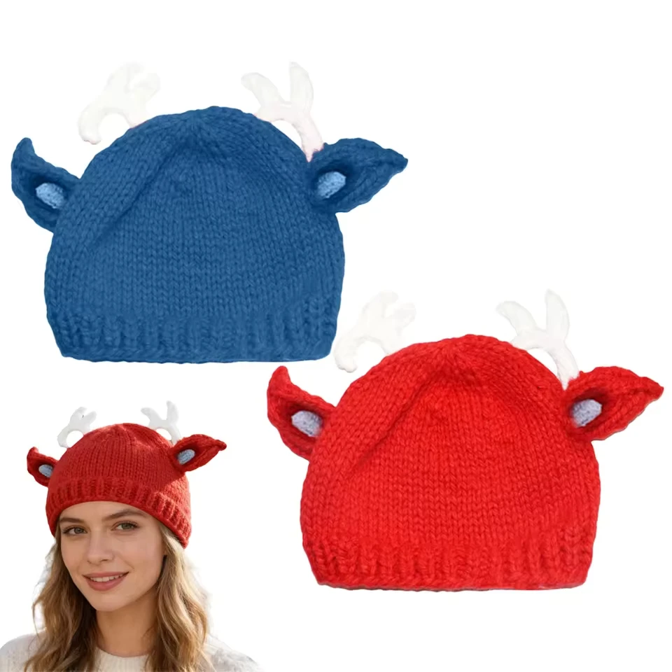 Hat Cute Reindeer Winter Hats Warm Knit Cotton Lined For Toddler Girls Stretch Fit Hats For Men Gorras Hombre
Hat Cute Reindeer Winter Hats Warm Knit Cotton Lined For Toddler Girls Stretch Fit Hats For Men Gorras Hombre