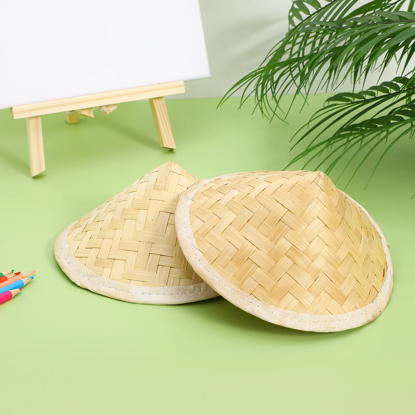 2pcs Bamboo Woven Hat Straw Kids Bulk Blank Painting Props Hanging Decor DIY Project Photo Adornment Safe Rustic Atmosphere
2pcs Bamboo Woven Hat Straw Kids Bulk Blank Painting Props Hanging Decor DIY Project Photo Adornment Safe Rustic Atmosphere