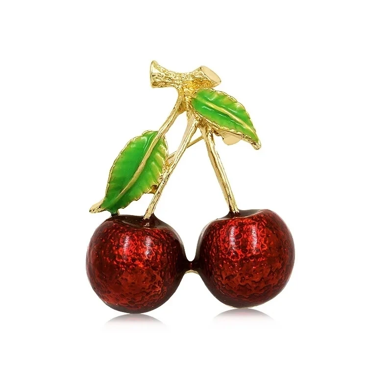 Cute Stylish Sparkling Juicy Red Cherry Brooch-Enamel Lapel Pin for Women's Suit Bag Elegant Fruit Accessories Perfect Gift Idea
Cute Stylish Sparkling Juicy Red Cherry Brooch-Enamel Lapel Pin for Women's Suit Bag Elegant Fruit Accessories Perfect Gift Idea
