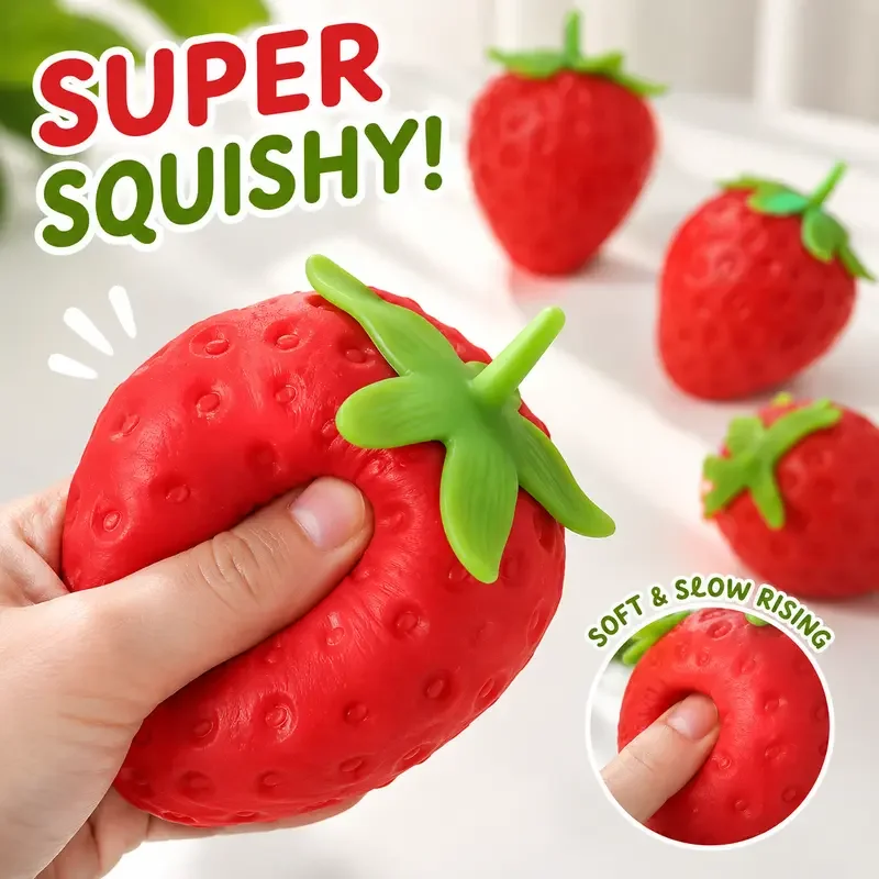 Simulated Strawberry Squishy Stress Relief Toy, Peach Squeeze Ball, Soft Slow Rebound Stress Reducing Gadget, Cute Fruit Squish Toy, Small Toy for Students & Office Boredom Relief, Creative Fun Squish Ornament for Kids
Simulated Strawberry Squishy Stress Relief Toy, Peach Squeeze Ball, Soft Slow Rebound Stress Reducing Gadget, Cute Fruit Squish Toy, Small Toy for Students & Office Boredom Relief, Creative Fun Squish Ornament for Kids