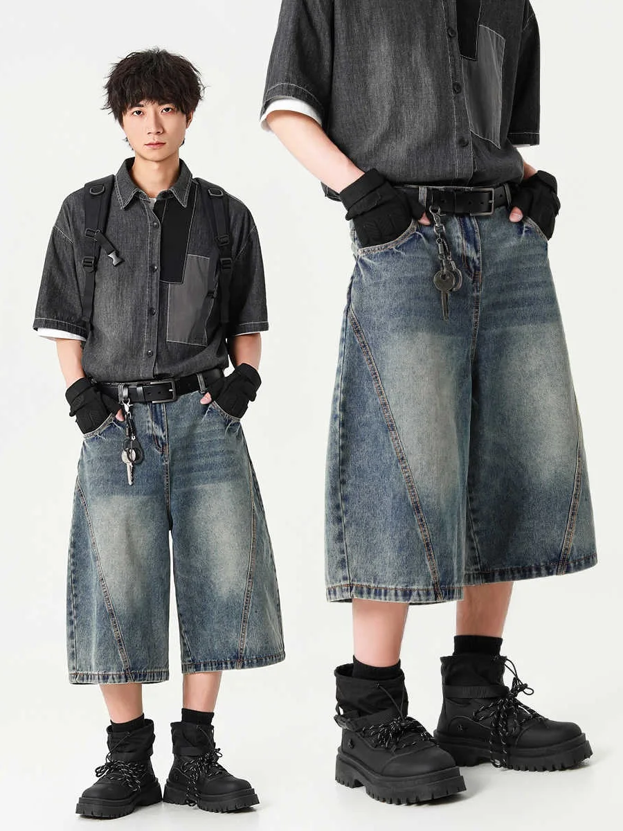 Ретро-джинсы в американском стиле, синие, мужские, летние, повседневные, свободные, широкие, укороченные (7/8), молодежные, модные, прямые джинсы-трубы
Ретро-джинсы в американском стиле, синие, мужские, летние, повседневные, свободные, широкие, укороченные (7/8), молодежные, модные, прямые джинсы-трубы