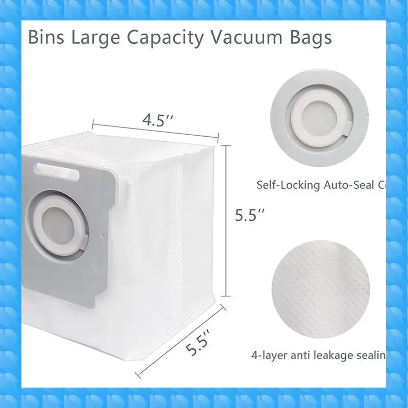 ETRT 51 Pack Vacuum Bags For Irobot Roomba Bags I7 I7+ I3 I3+ I4 I4+ I6 I6+ I8 I8+ J7 J7+/Plus S9 S9+ I & S & J Series Parts
ETRT 51 Pack Vacuum Bags For Irobot Roomba Bags I7 I7+ I3 I3+ I4 I4+ I6 I6+ I8 I8+ J7 J7+/Plus S9 S9+ I & S & J Series Parts