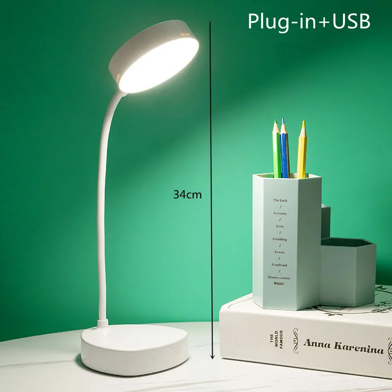 LED Three Speed Touch Dimming Reading Lamp USB Charging Plug-in White Warm Eye Protection Student Table Light Office Lamp Led
LED Three Speed Touch Dimming Reading Lamp USB Charging Plug-in White Warm Eye Protection Student Table Light Office Lamp Led