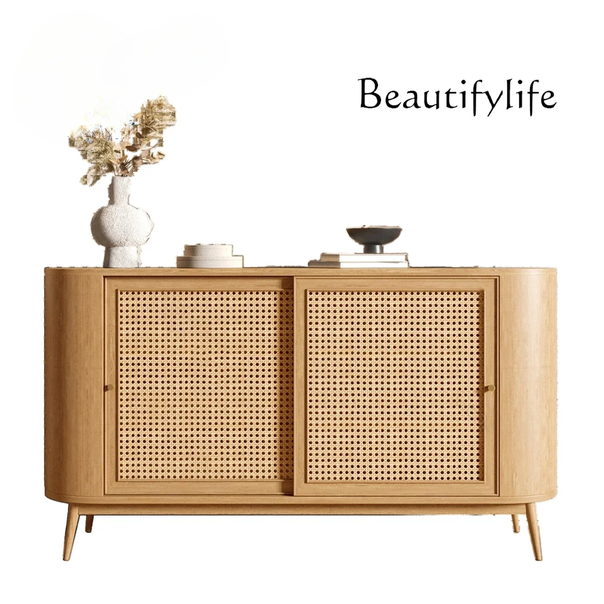 Japanese-style wabi-sabi wind rattan dining side cabinet household living room simple wall decorative cabinet
Japanese-style wabi-sabi wind rattan dining side cabinet household living room simple wall decorative cabinet