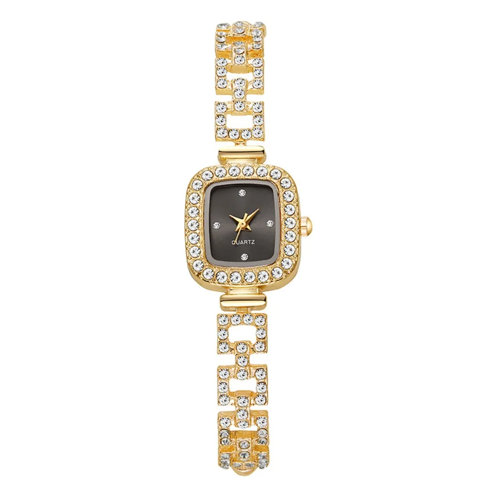 Daily Rhinestone Quartz Watches Diamond Studded Watch Strap with Adjustable Bracelet Women Wristwatch Square Shaped Watch Gift
Daily Rhinestone Quartz Watches Diamond Studded Watch Strap with Adjustable Bracelet Women Wristwatch Square Shaped Watch Gift