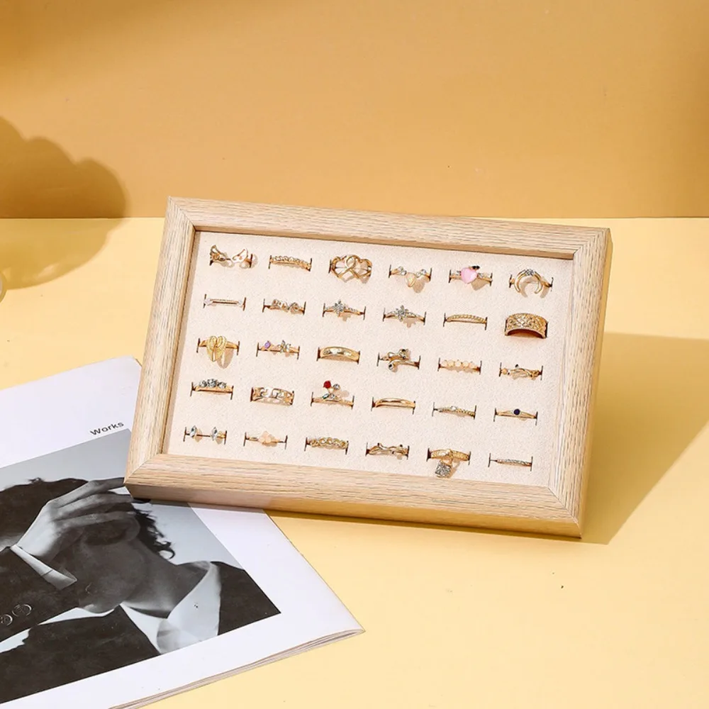 30 Slot Fashion Jewelry Trays Velvet Stackable Finger Ring Storage Rack Large Capacity Space Saving Stud Earrings Organizer
30 Slot Fashion Jewelry Trays Velvet Stackable Finger Ring Storage Rack Large Capacity Space Saving Stud Earrings Organizer