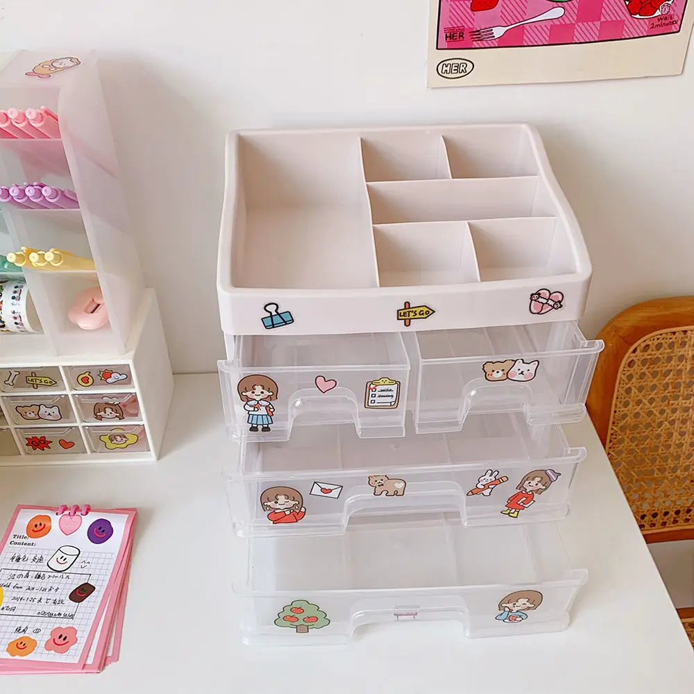 Multi-layer Cosmetic Storage Box Desktop Organizer Drawer Type Plastic Box Student Stationery Rack Transparent Storage Box
Multi-layer Cosmetic Storage Box Desktop Organizer Drawer Type Plastic Box Student Stationery Rack Transparent Storage Box