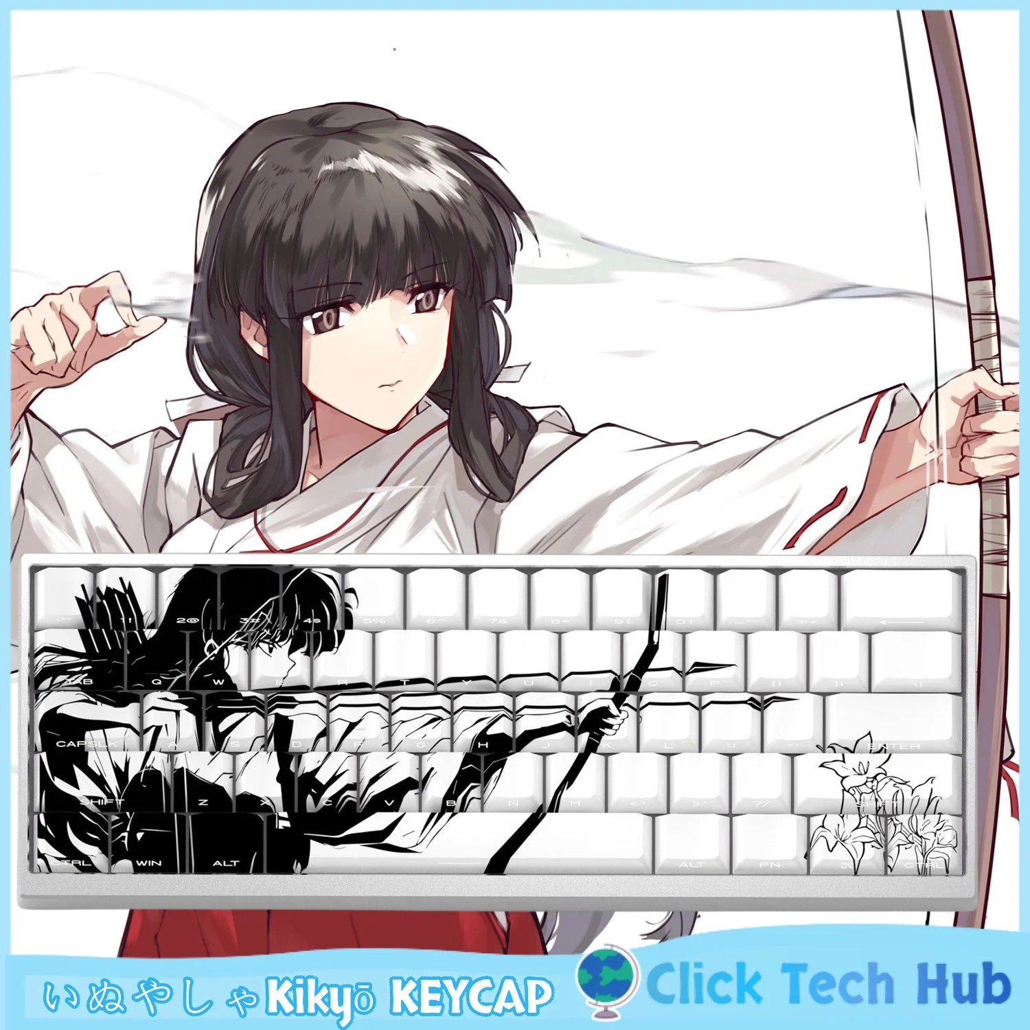 Kikyō Keycaps Anime Theme key cap Side Engraved Translucent Personalized Five Sided Heat Sublimation mechanical keyboard keycaps
Kikyō Keycaps Anime Theme key cap Side Engraved Translucent Personalized Five Sided Heat Sublimation mechanical keyboard keycaps
