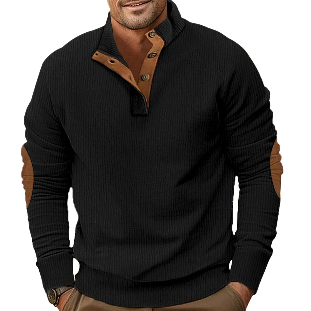 Fashion Men's Stand Collar Sweatshirts Hoodie Contrast Color Long Sleeve Buttons Loose Casual Sports Pullovers Tops Male Clothes
Fashion Men's Stand Collar Sweatshirts Hoodie Contrast Color Long Sleeve Buttons Loose Casual Sports Pullovers Tops Male Clothes