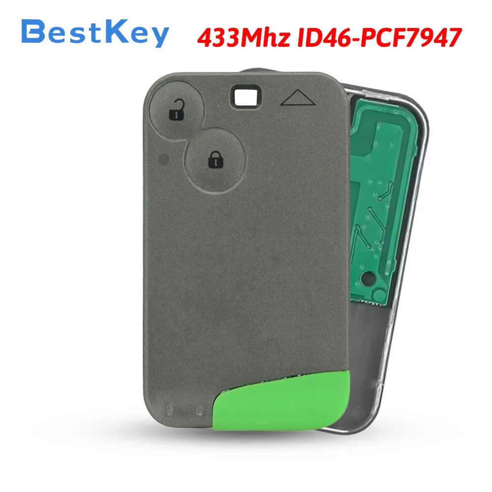 Best Key Workshop Supply Smart Card Fob 2 Button 433MHz ID46 PCF7947 For Renault Mid-size Sedan Laguna 01-06 Repair Replacement
Best Key Workshop Supply Smart Card Fob 2 Button 433MHz ID46 PCF7947 For Renault Mid-size Sedan Laguna 01-06 Repair Replacement
