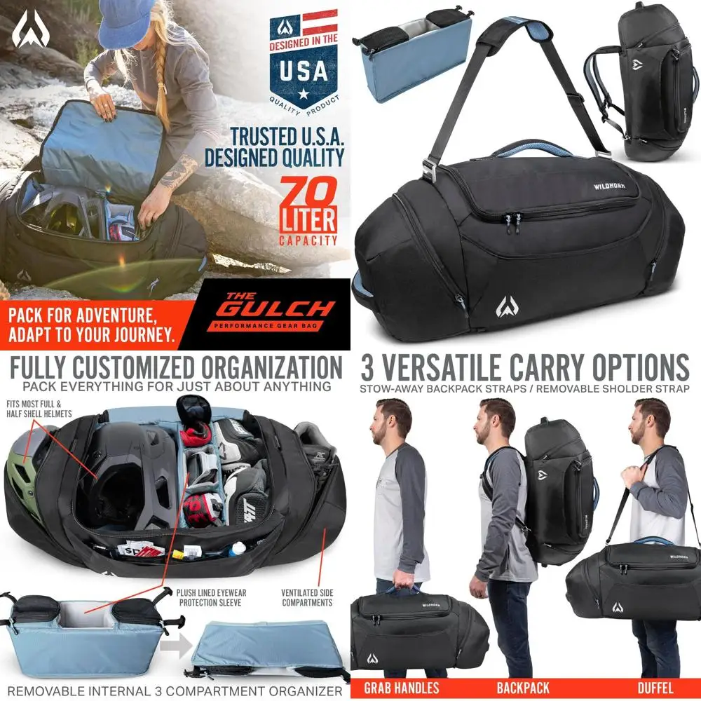 Сумка-дафл для горного велосипеда 70 л — легкая и прочная, для спортзала, путешествий и активного отдыха
Сумка-дафл для горного велосипеда 70 л — легкая и прочная, для спортзала, путешествий и активного отдыха