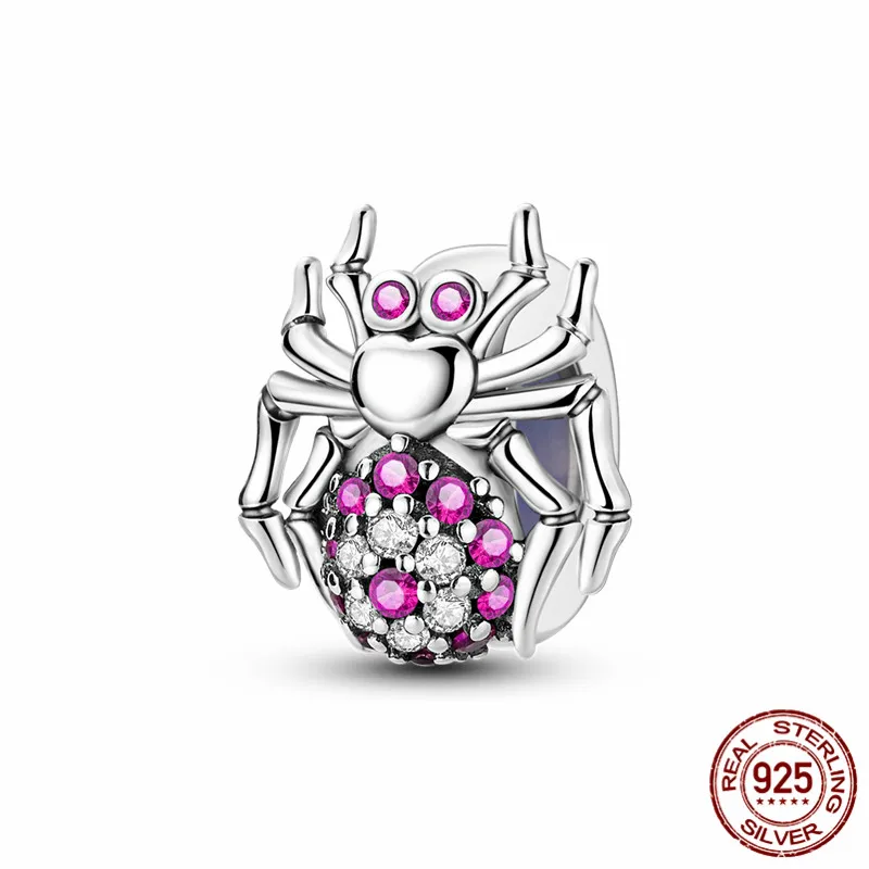 S925 sterling silver spider charm bead paired with an original design bracelet, a perfect DIY jewelry gift for women.
S925 sterling silver spider charm bead paired with an original design bracelet, a perfect DIY jewelry gift for women.