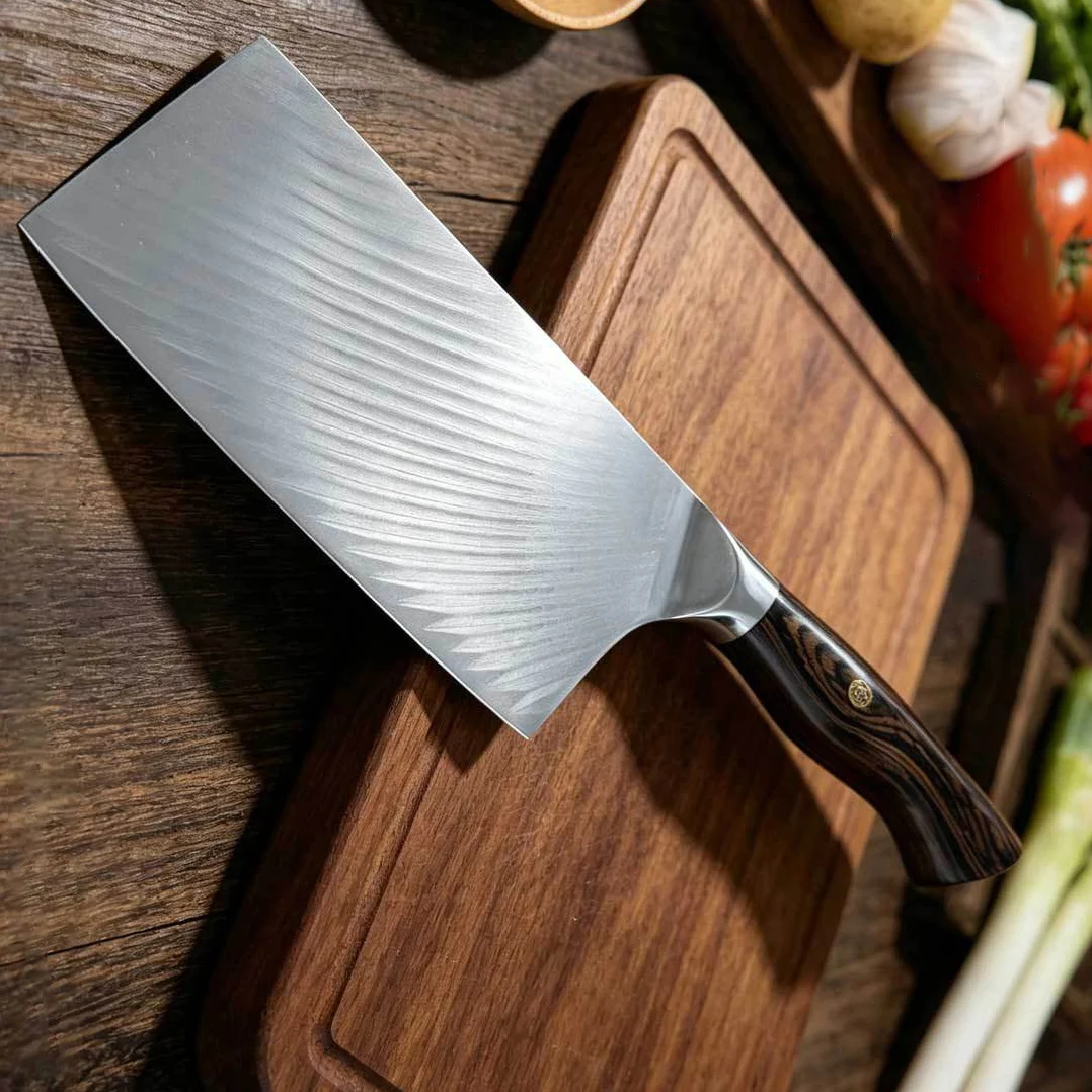 7.3 Inch Chinese Chef Knife Damascus Steel VG-10 Blade Wood Handle Slicing Vegetables Cleaver Meat Kitchen Knife Cooking Tools
7.3 Inch Chinese Chef Knife Damascus Steel VG-10 Blade Wood Handle Slicing Vegetables Cleaver Meat Kitchen Knife Cooking Tools