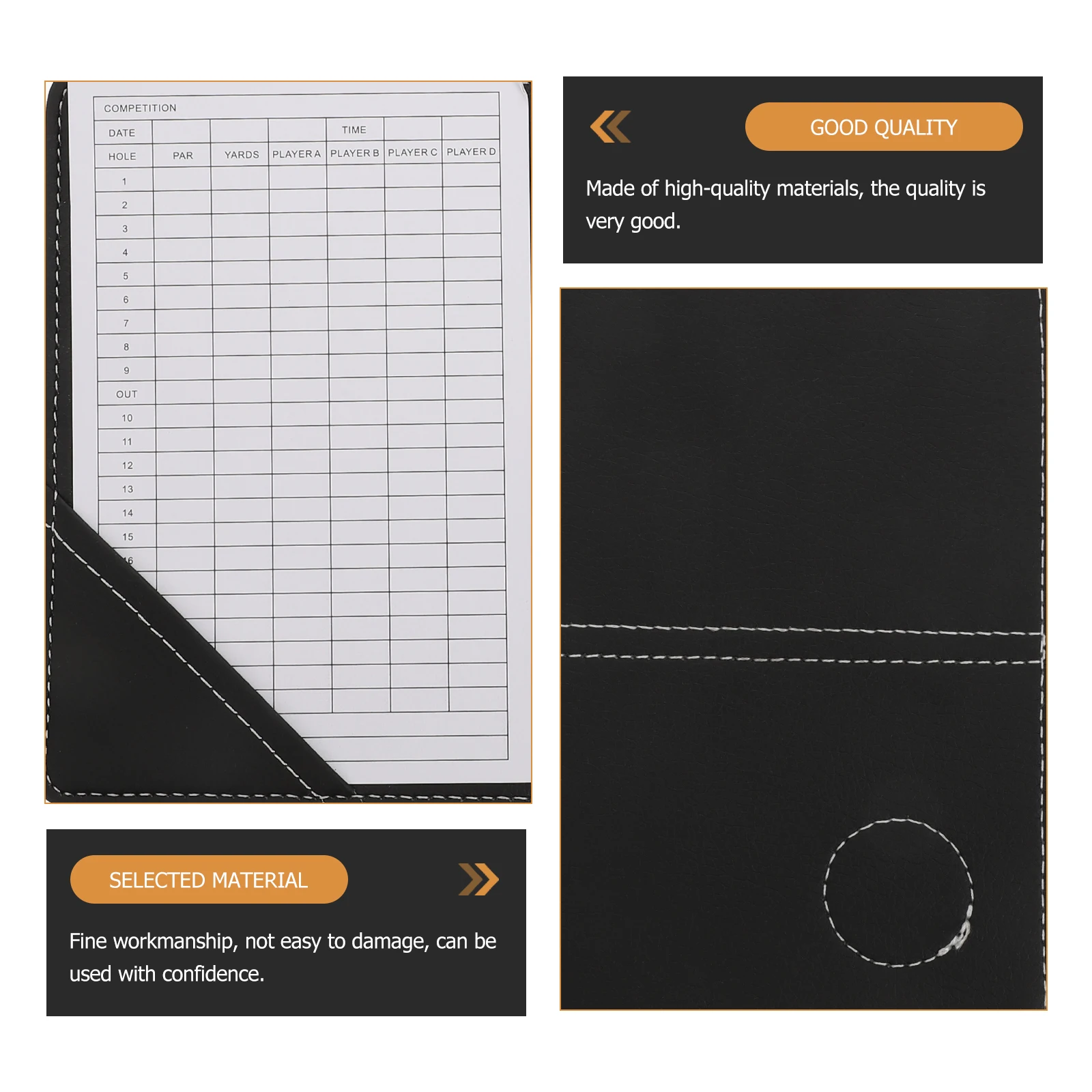 Scorebook Golfing Record Scorecards Protector Accessories Recording Notebook Holder Pu Golfs Balls Sports
Scorebook Golfing Record Scorecards Protector Accessories Recording Notebook Holder Pu Golfs Balls Sports