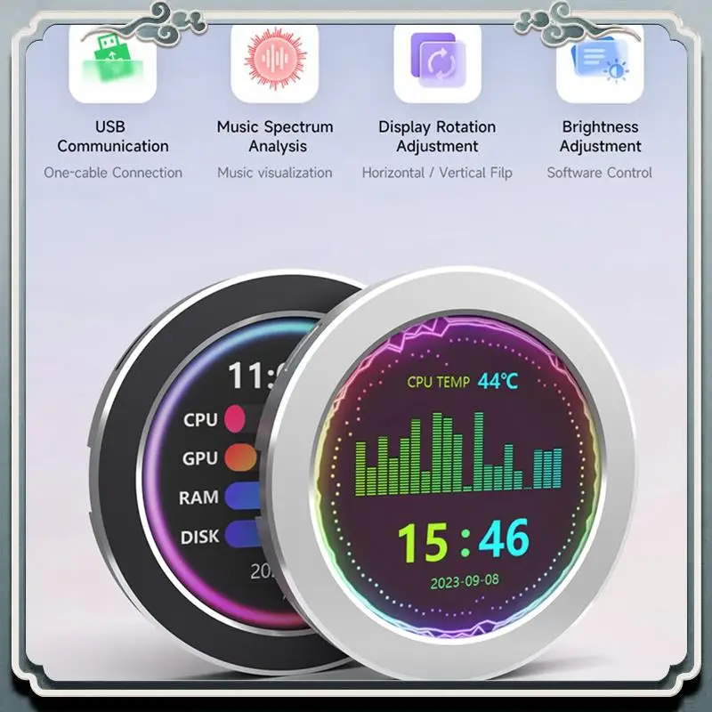 Premium Round Screen USB Drive-Free Water-Cooled +Cpu Temperature Status Monitor Function ,C
Premium Round Screen USB Drive-Free Water-Cooled +Cpu Temperature Status Monitor Function ,C