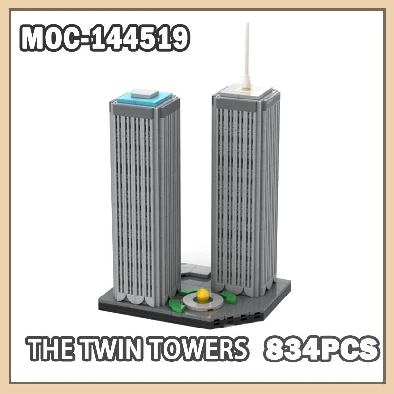 MOC-144519 World Trade Center City The Twin Towers Building Block Creative Architecture Gifts Christmas Exquisite Adults 834PCS
MOC-144519 World Trade Center City The Twin Towers Building Block Creative Architecture Gifts Christmas Exquisite Adults 834PCS