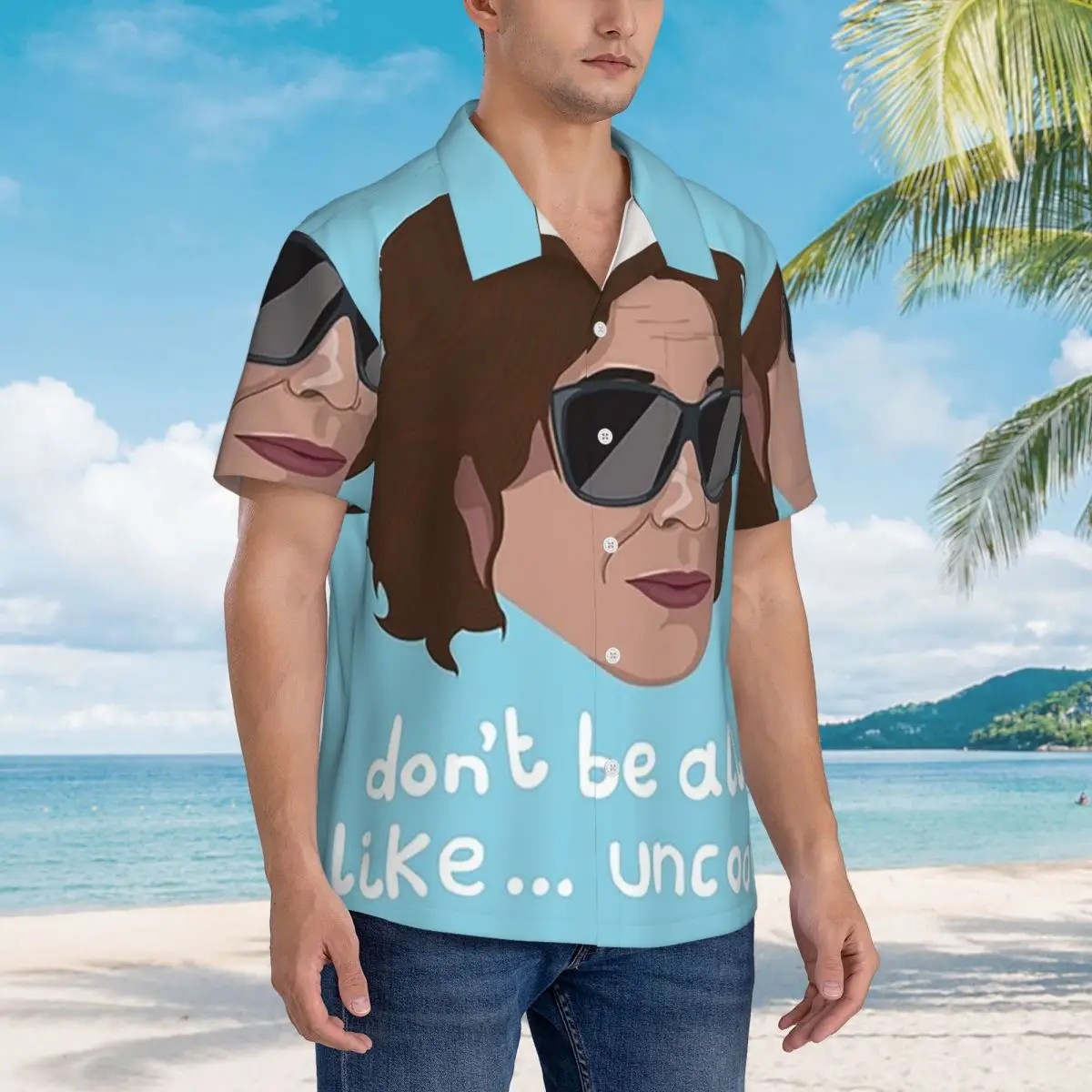 Luann - Real Housewives - Rhony - Don't Be All Like Uncool Hawaiian Shirts Мужская рубашка с коротким рукавом, летняя пляжная мужская рубашка на пуговицах
Luann - Real Housewives - Rhony - Don't Be All Like Uncool Hawaiian Shirts Мужская рубашка с коротким рукавом, летняя пляжная мужская рубашка на пуговицах